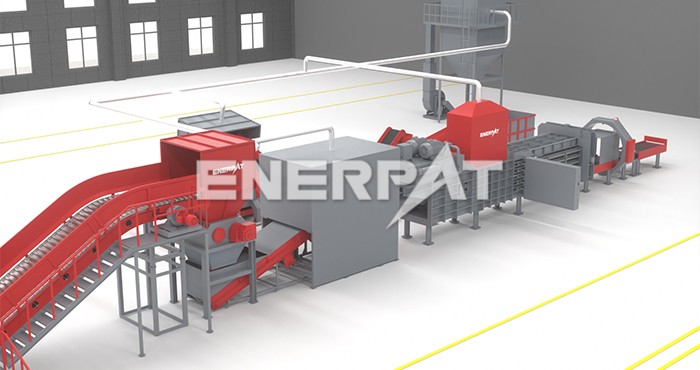 紙廠垃圾破碎處理線