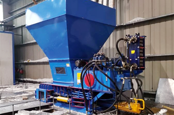 天津某新材料公司鋁箔壓塊案例  天津某新材料公司鋁箔壓塊案例