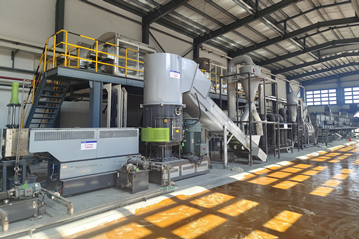 GLM再生資源公司定制PE薄膜破碎清洗案例 格林美再生資源公司定制PE薄膜破碎清洗案例