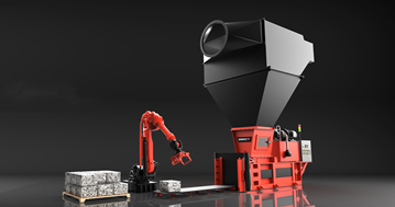 鋁箔邊角料自動壓縮碼垛線